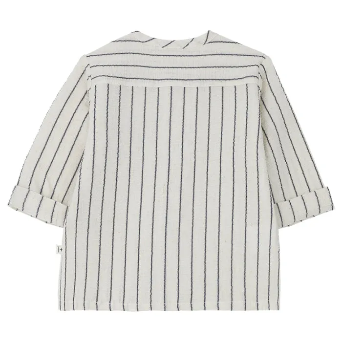 1+ In The Family Baby And Child Maurici Shirt Cream With Blue-Notte Stripes