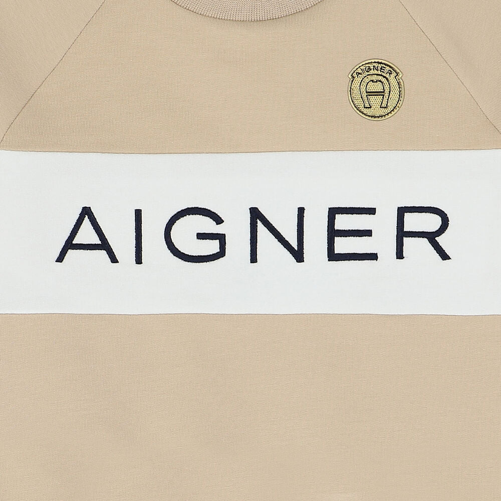 Aginer Sweater Logolight Brown