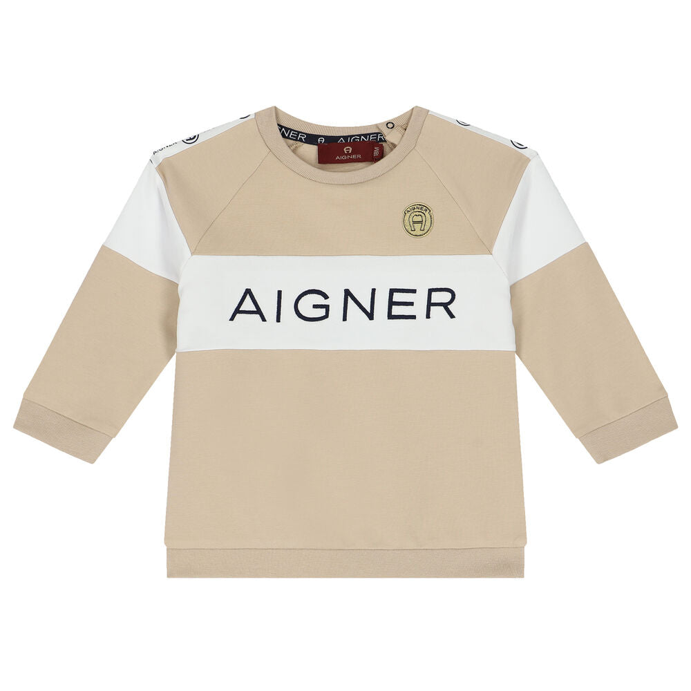 Aginer Sweater Logolight Brown