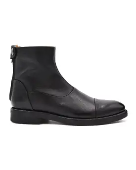 Alberto Fasciani Black Crepe Sole Zip Boot