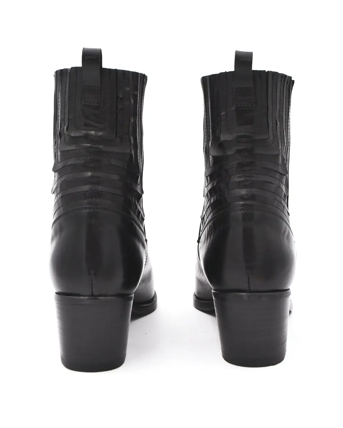 Alberto Fasciani Black Pointed Toe Western Chelsea