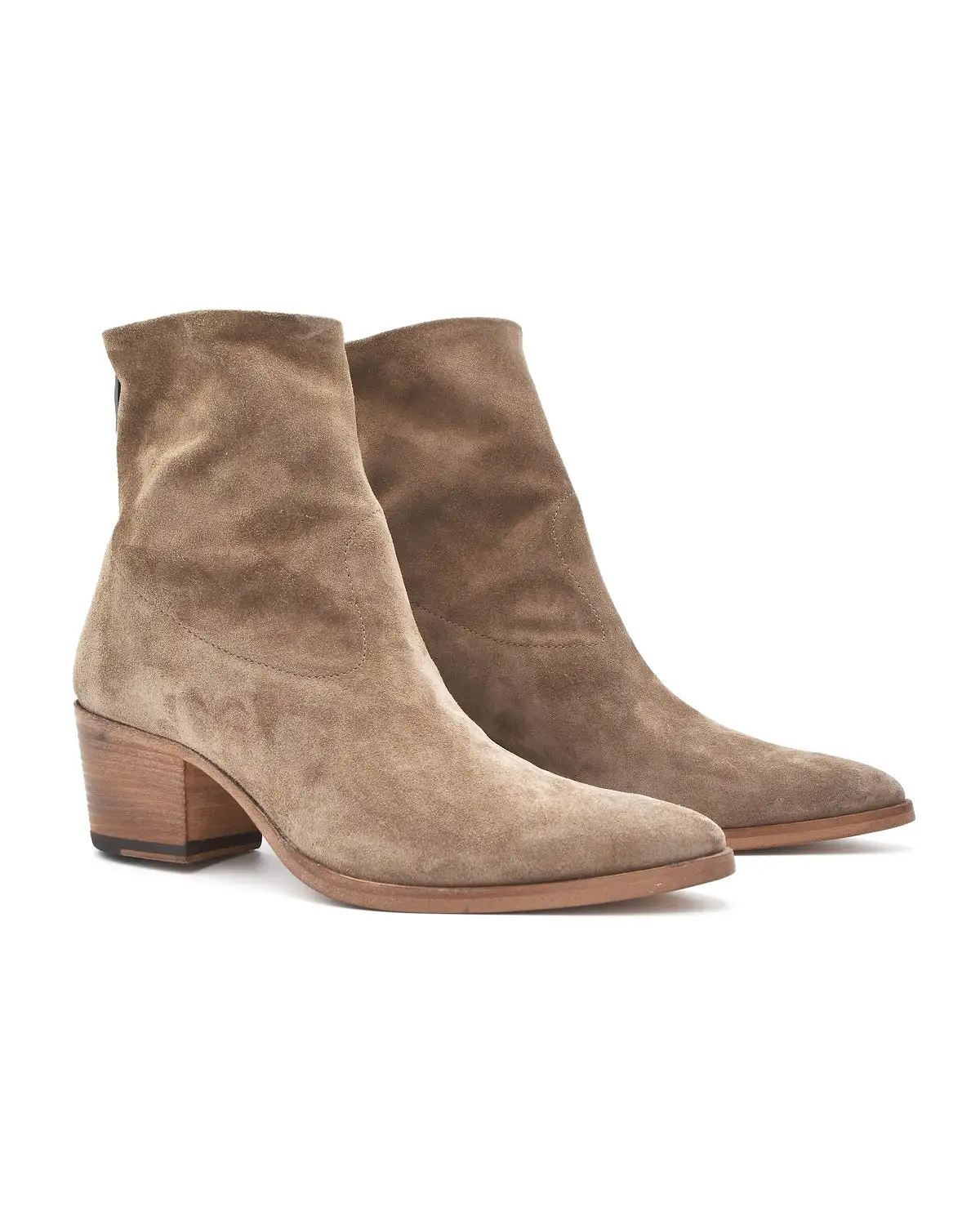 Alberto Fasciani Felicia Taupe Suede Point Toe Boot