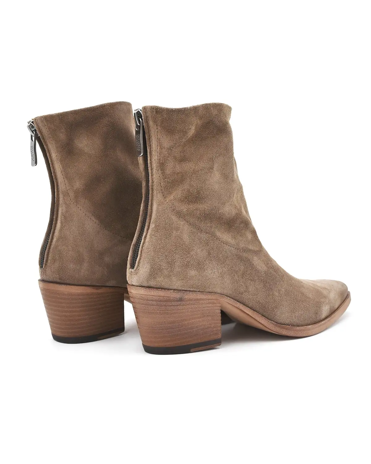 Alberto Fasciani Felicia Taupe Suede Point Toe Boot