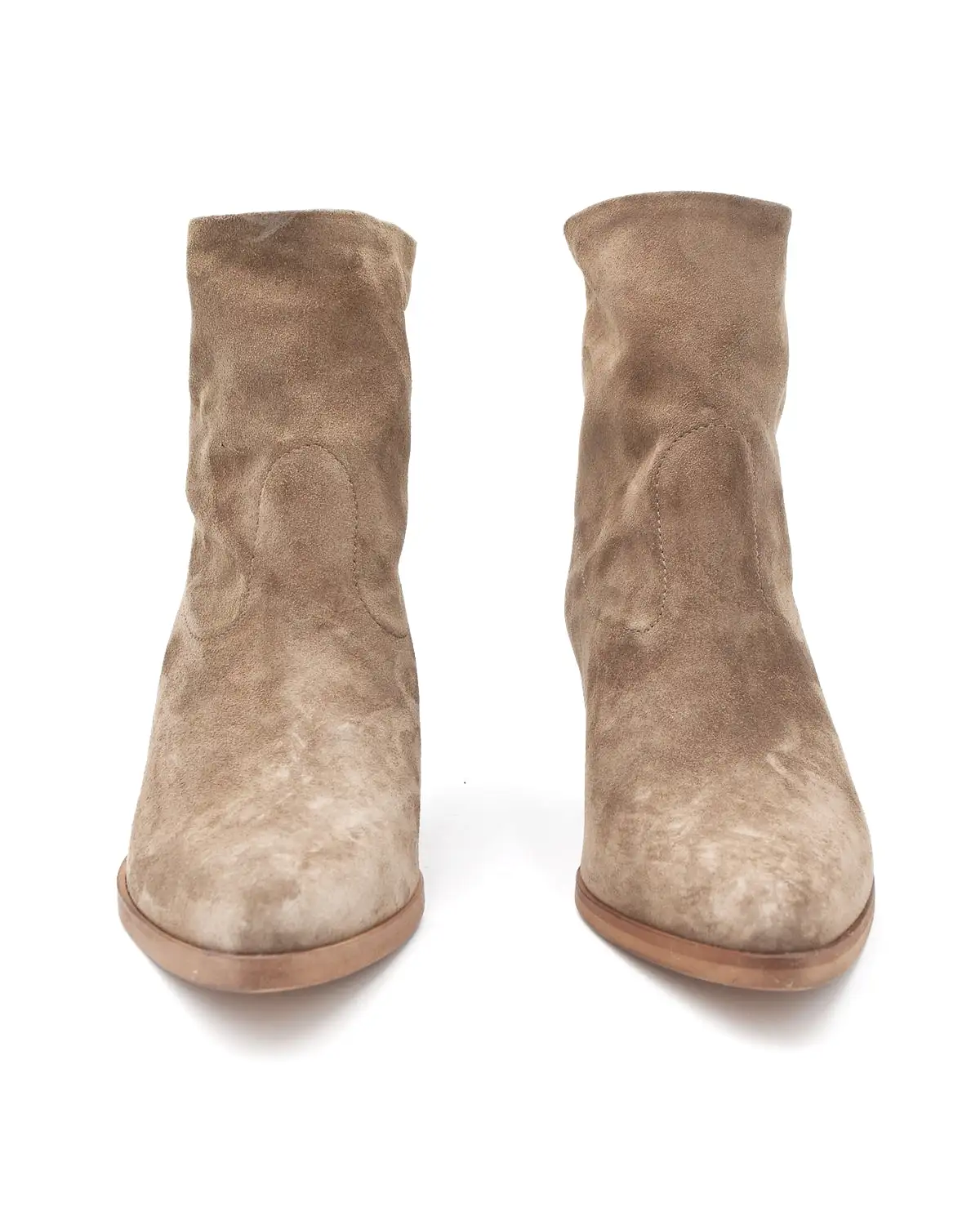 Alberto Fasciani Felicia Taupe Suede Point Toe Boot