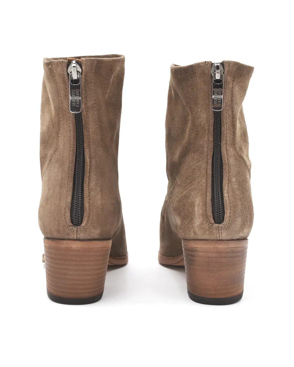 Alberto Fasciani Felicia Taupe Suede Point Toe Boot