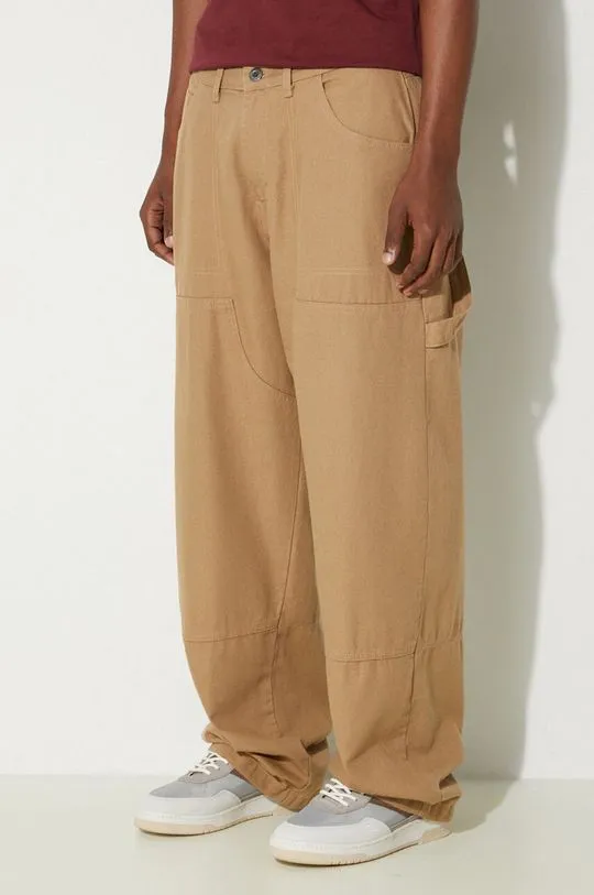 Alpha Industries cotton trousers Carpenter Pant beige color 148202