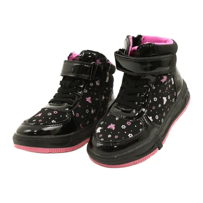 American Club American Boots Warm boots XD66 Black pink