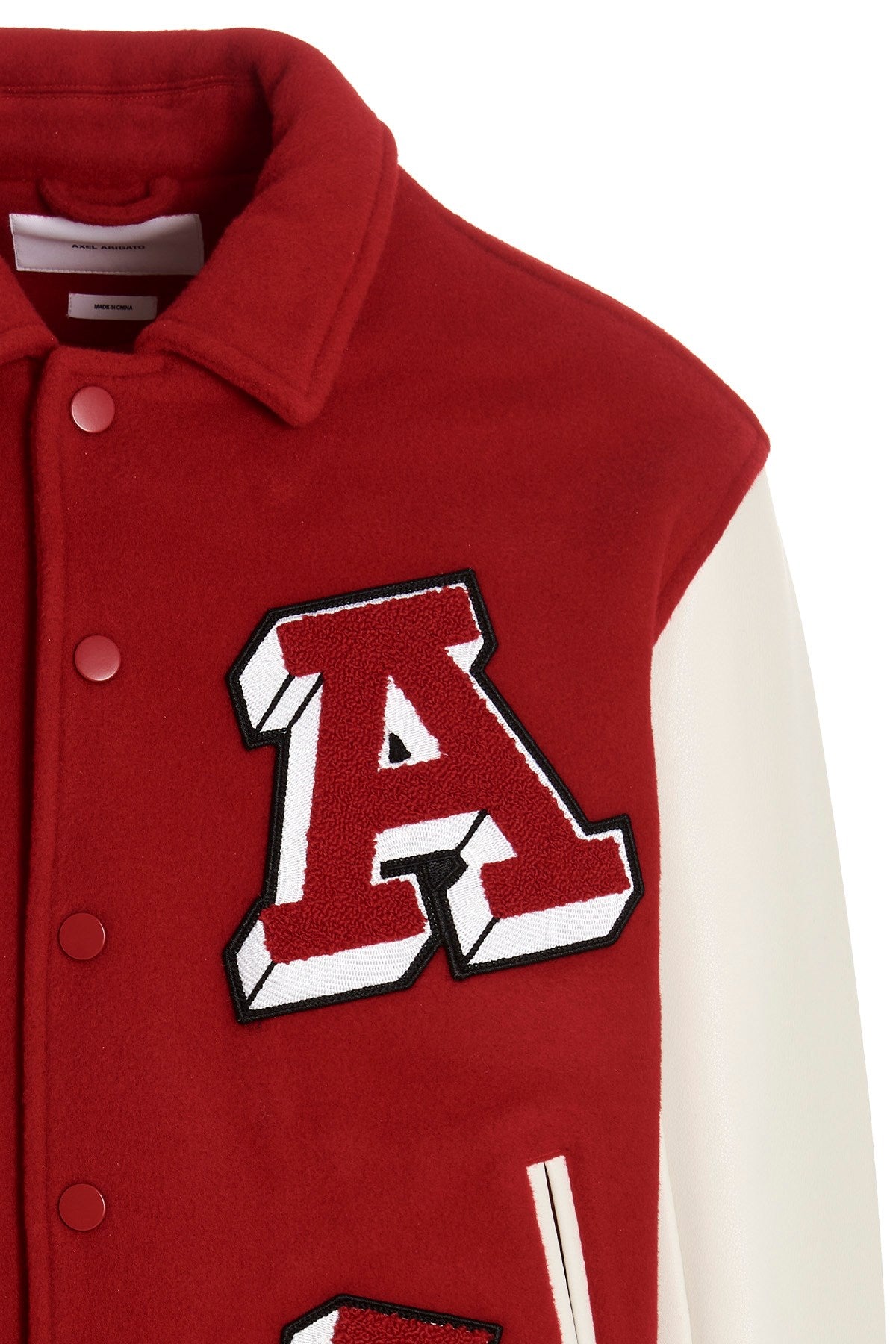 AXEL ARIGATO ILLUSION VARSITY JACKET RED