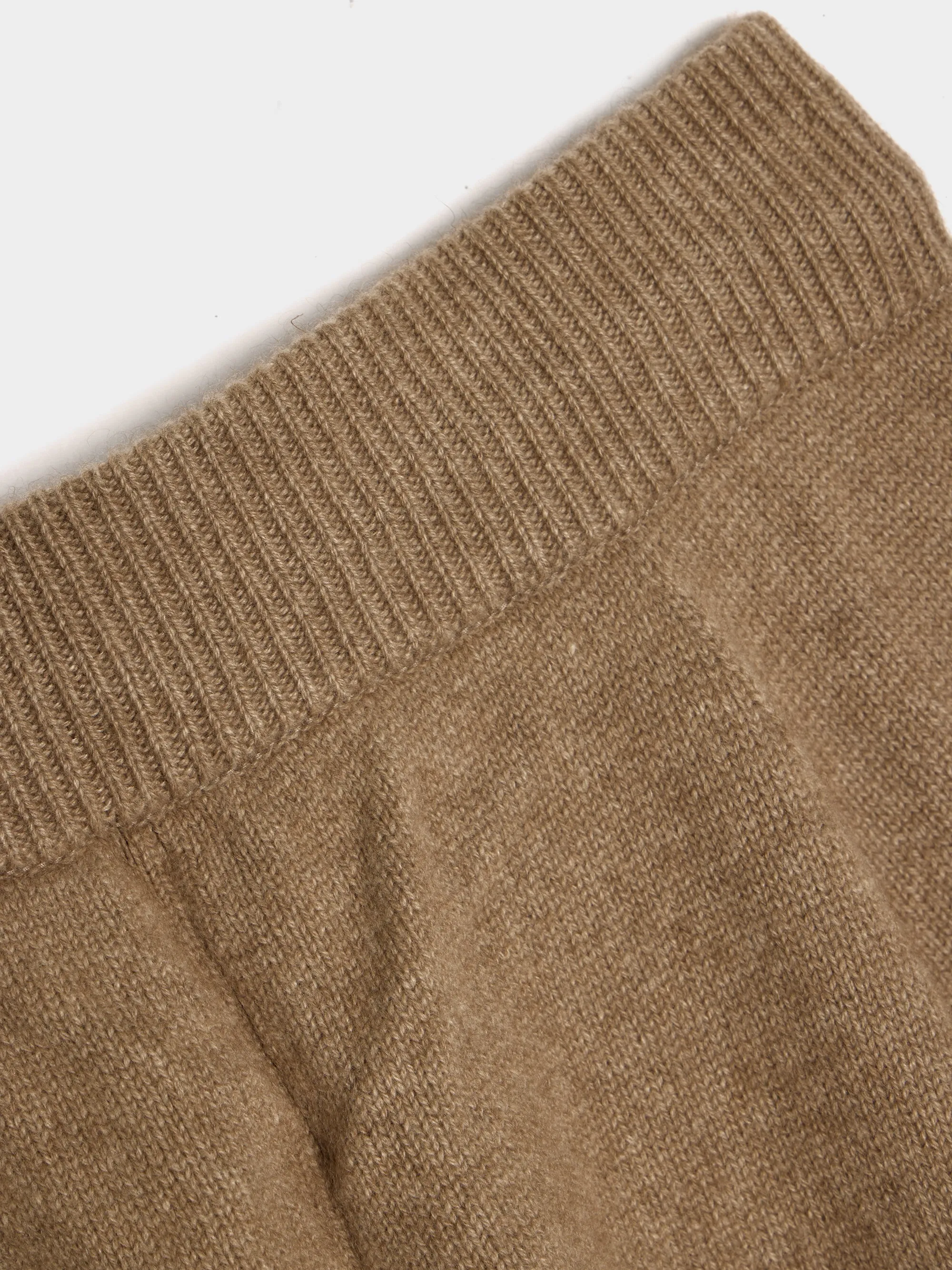 Baby Cashmere Knit Pants, Natural Brown