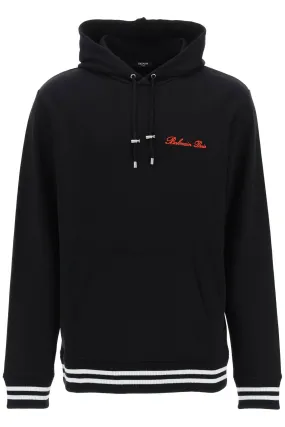 BALMAIN Men's 24SS Hoodie in EKA Noir Rouge