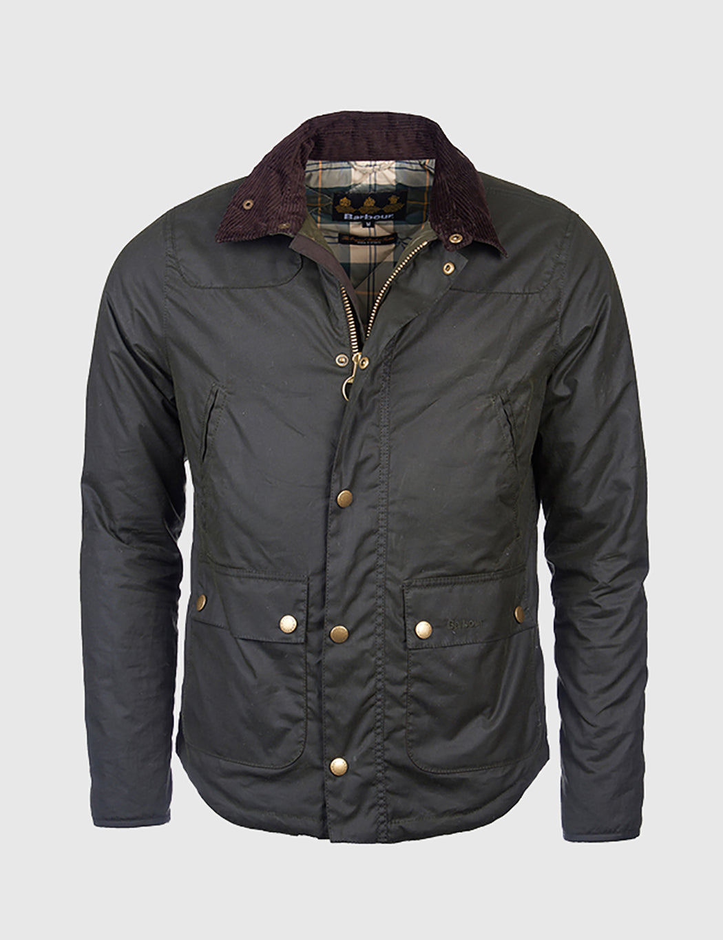 Barbour Reelin Wax Jacket - Sage Green