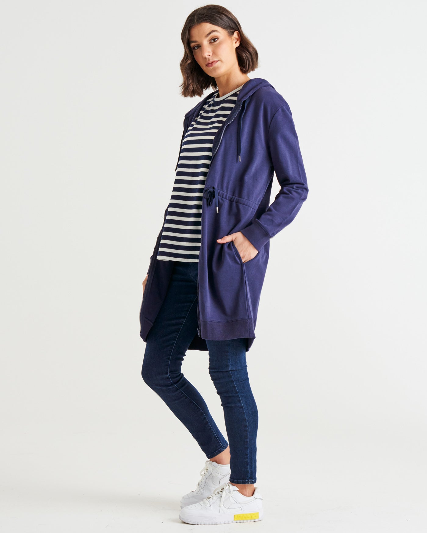 Betty Basics Anorak Sweat Jacket - Blue