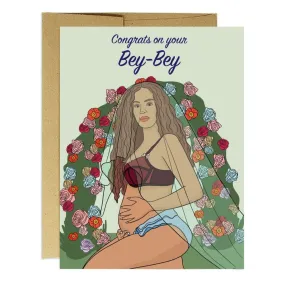 Beyoncé New Baby Congrats Card by Party Mountain Paper