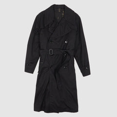 Black Sign Trench Coat