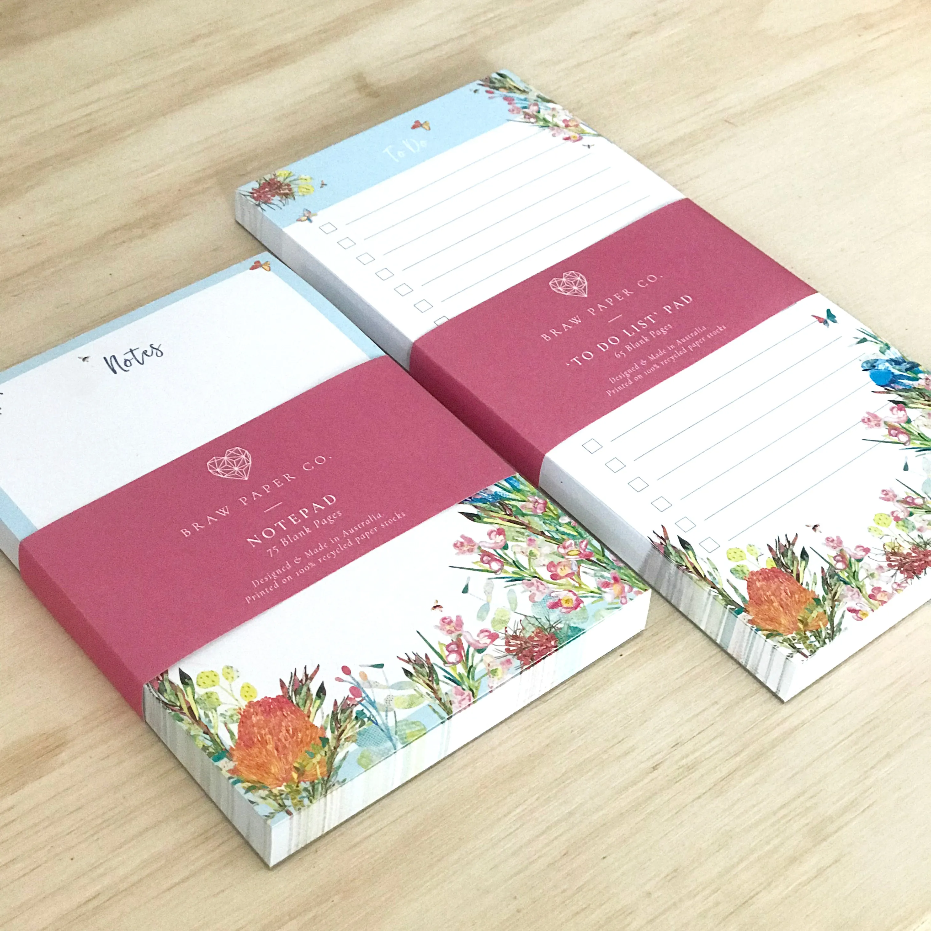 Blank Notepad - 'Spring Bush Birds'