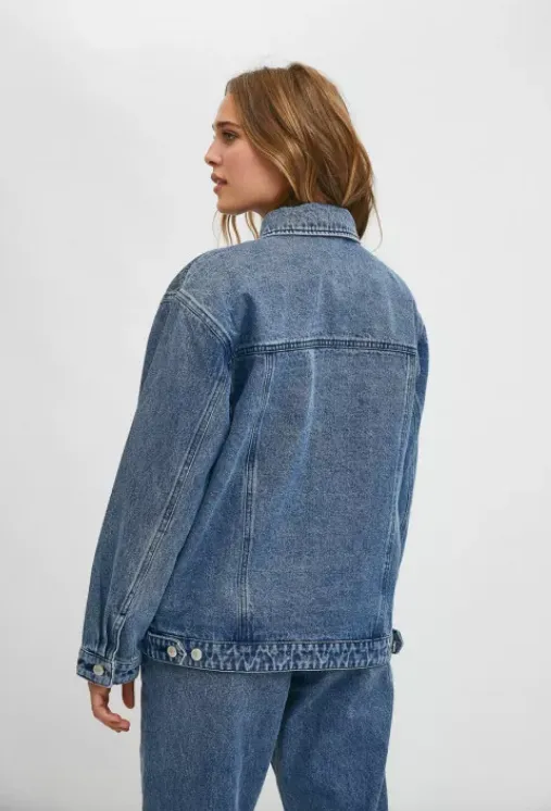 BLUE OVERSIZED DENIM JACKET