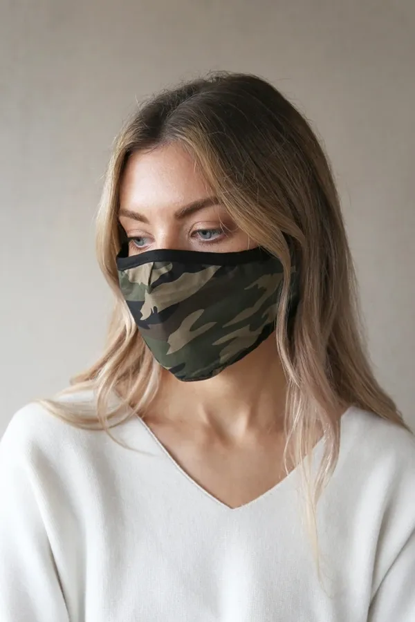 Breathe Camouflage Premium Organic Cotton Face Mask