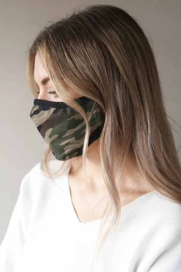 Breathe Camouflage Premium Organic Cotton Face Mask