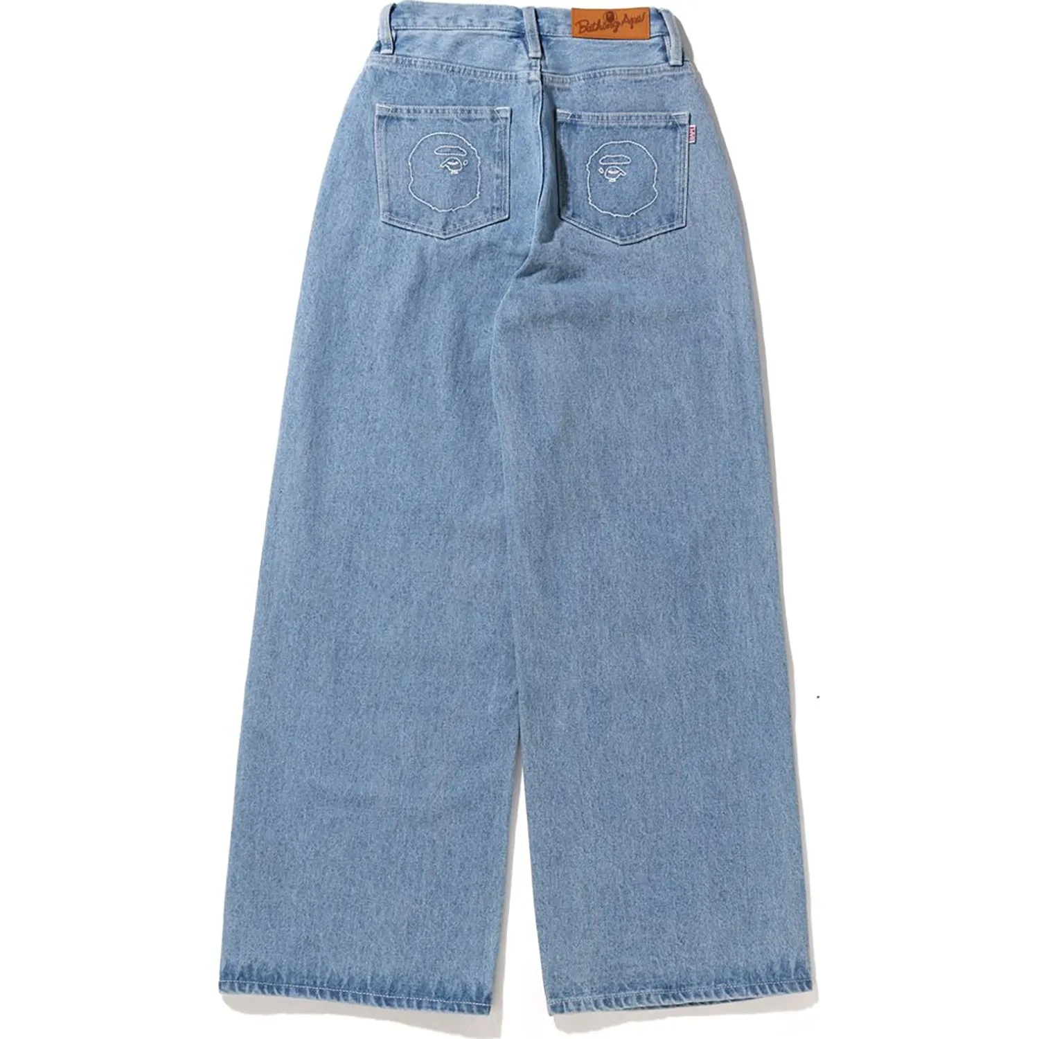 DAMAGED HIGHWAIST WIDE DENIM PANTS LADIES