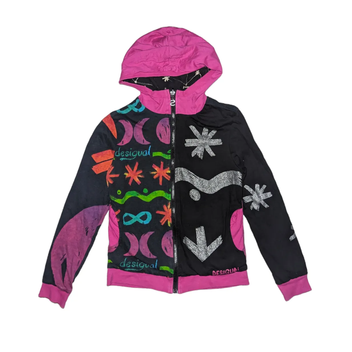 Desigual Reversible Jersey Hoodie