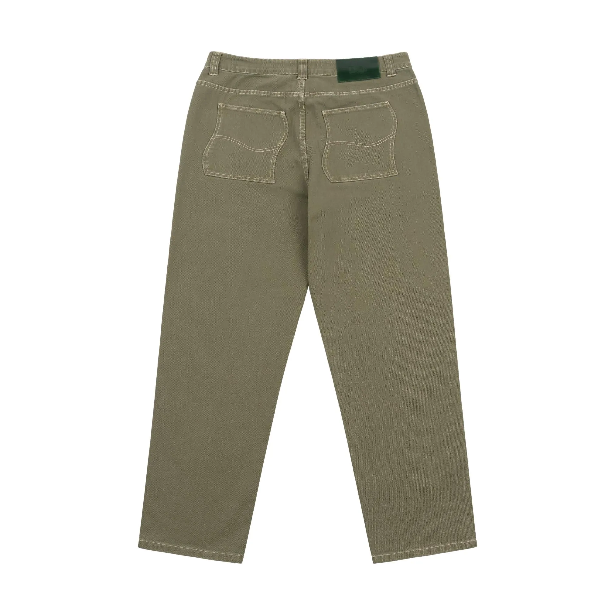 Dime Relaxed Denim Pants Green Washed