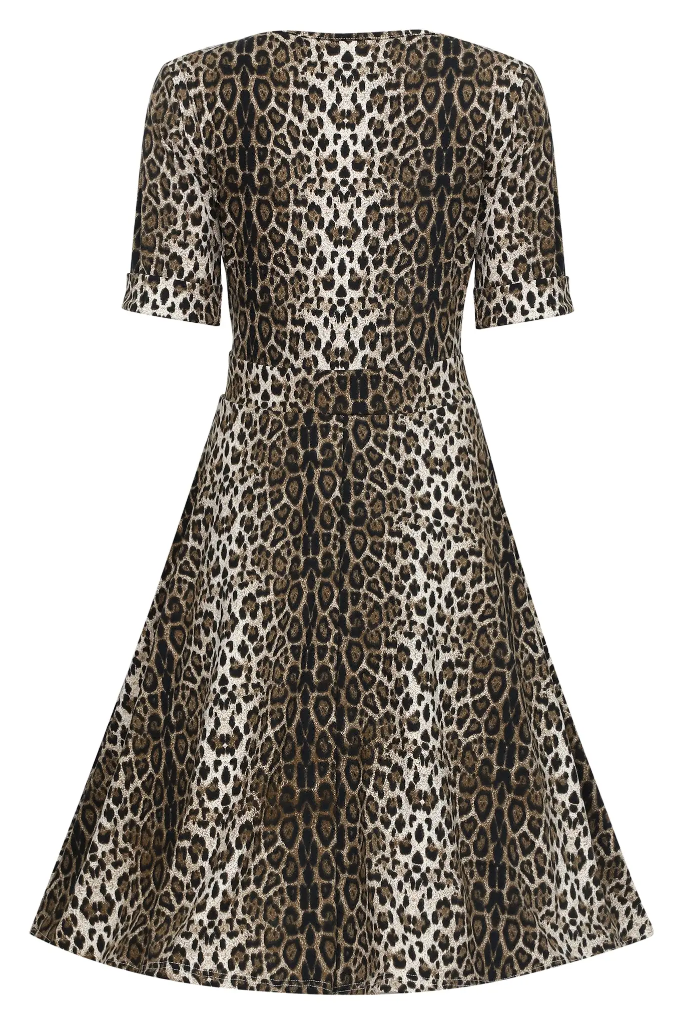 Dolly And Dotty Retro Inspired Tiger Print Wrap Dress