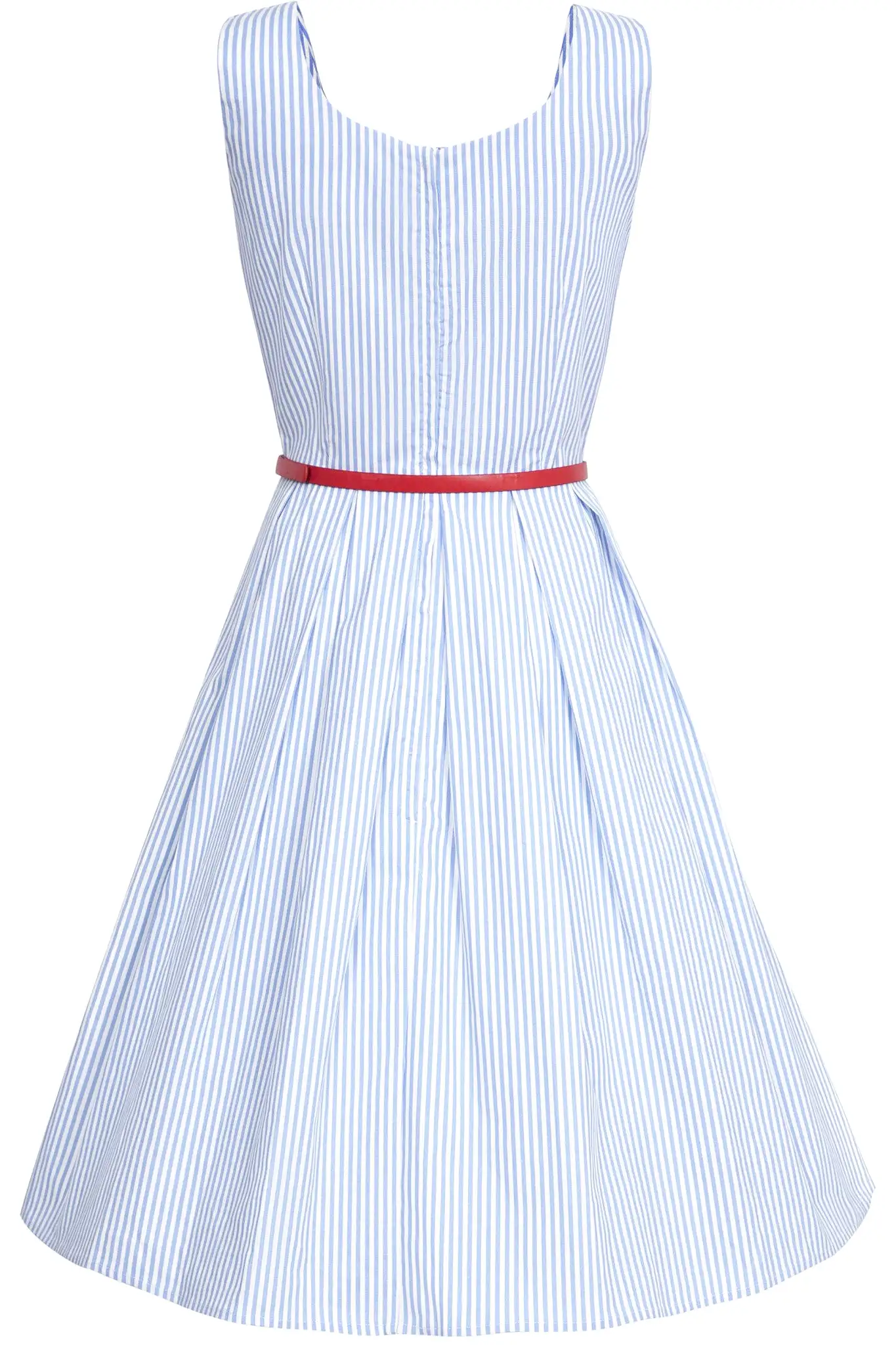 Dolly And Dotty Vintage Inspired Blue Striped Swing Dress