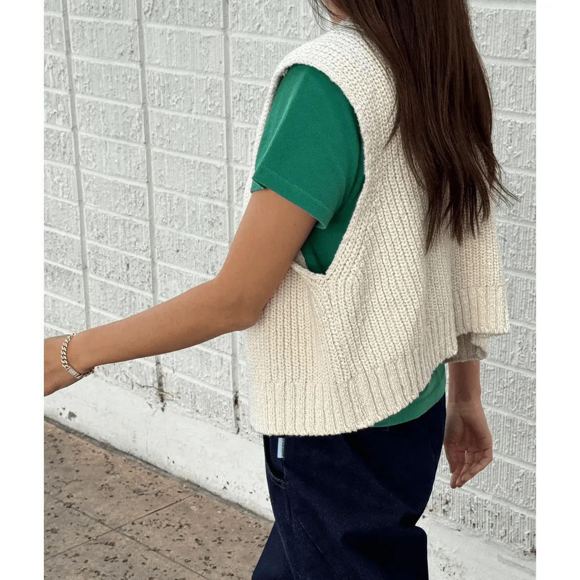 Granny Cotton Sweater Vest