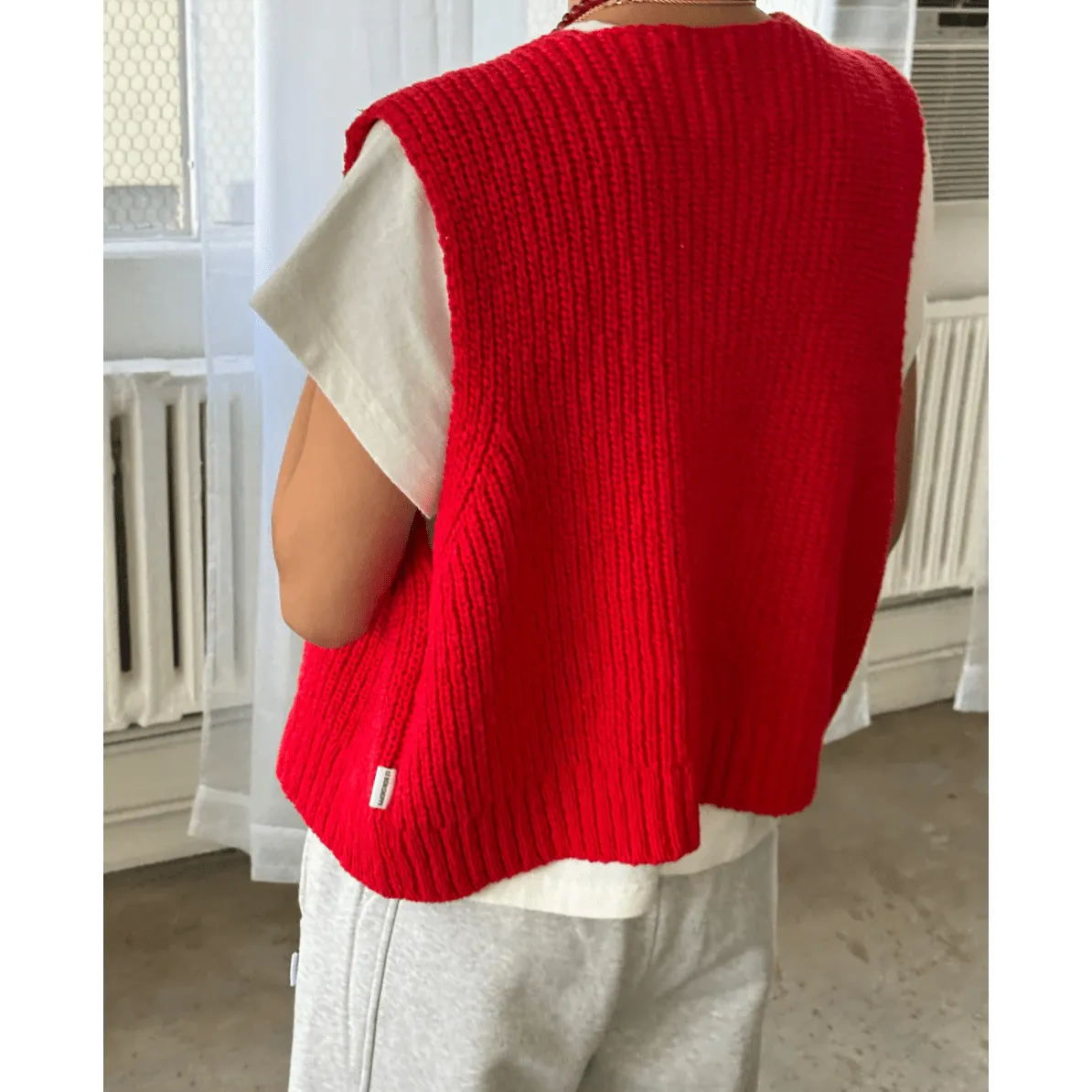 Granny Cotton Sweater Vest