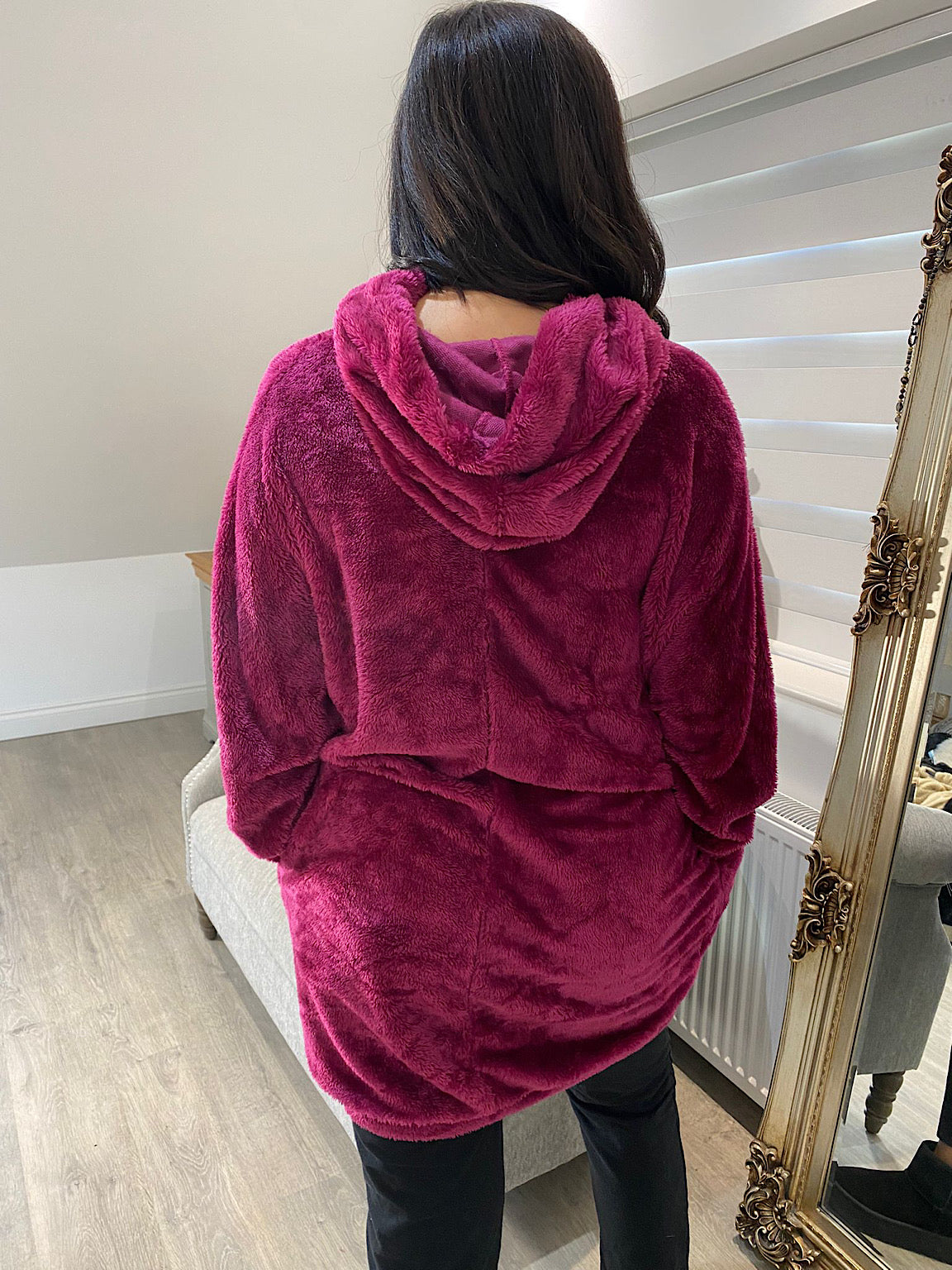 Grape Fluffy Pocket Hoodie