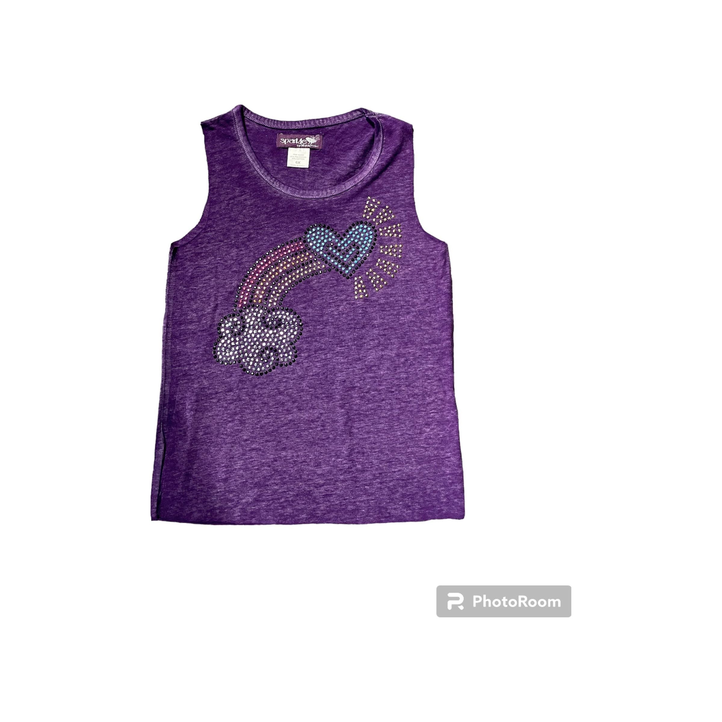 heart rainbow cloud purple shirt