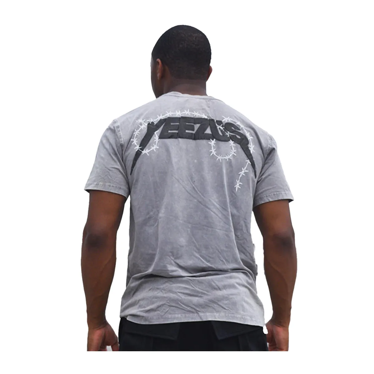 Hudson Outerwear Mens Yezzus T-Shirt 434B-GREY ACID Grey Acid