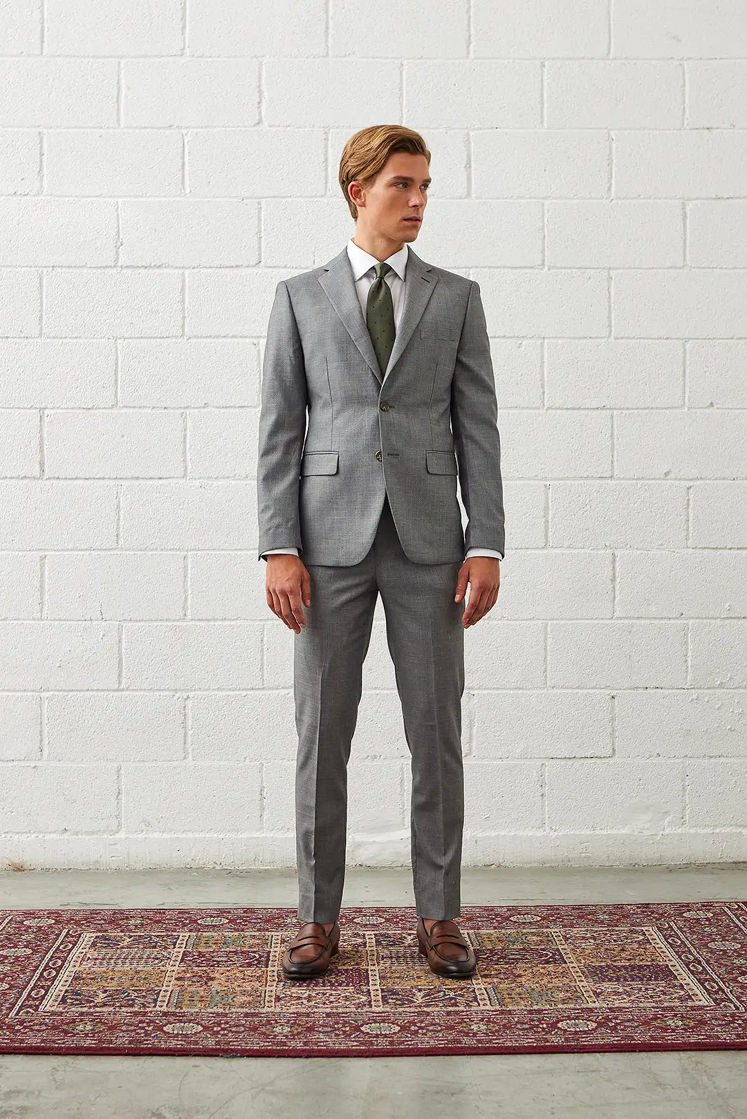 Koji Cement Grey Suit Pants