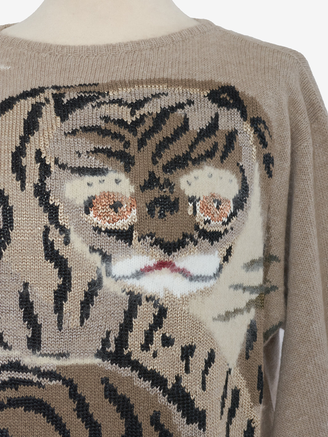 Krizia Hyena Embroidery Sweater