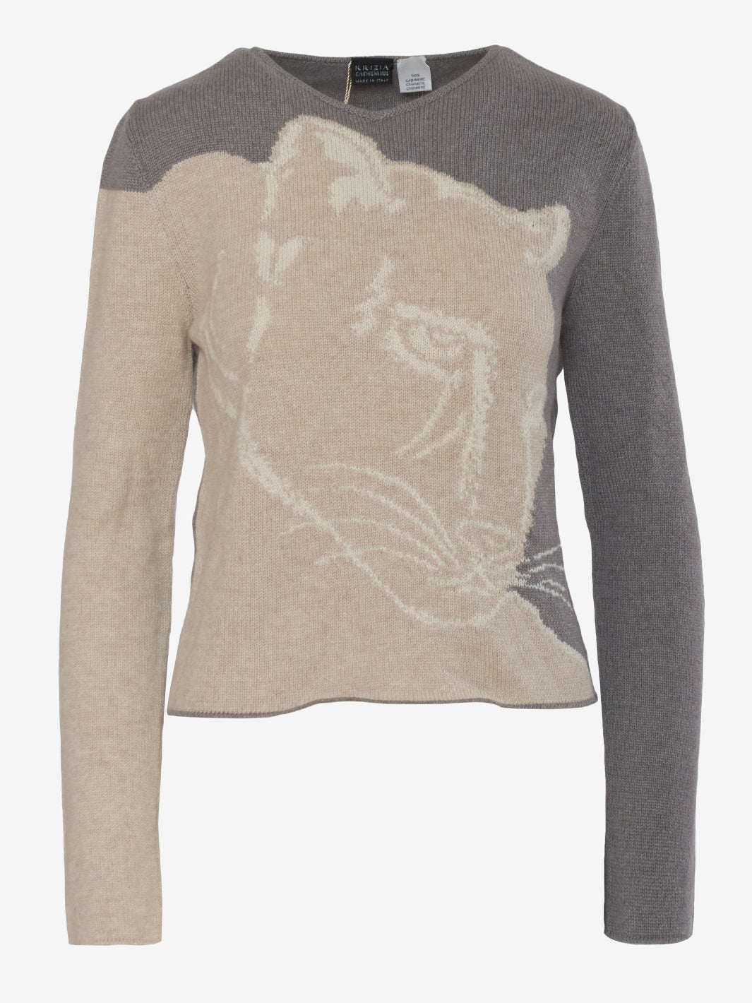 Krizia Panther Embroidery Sweater