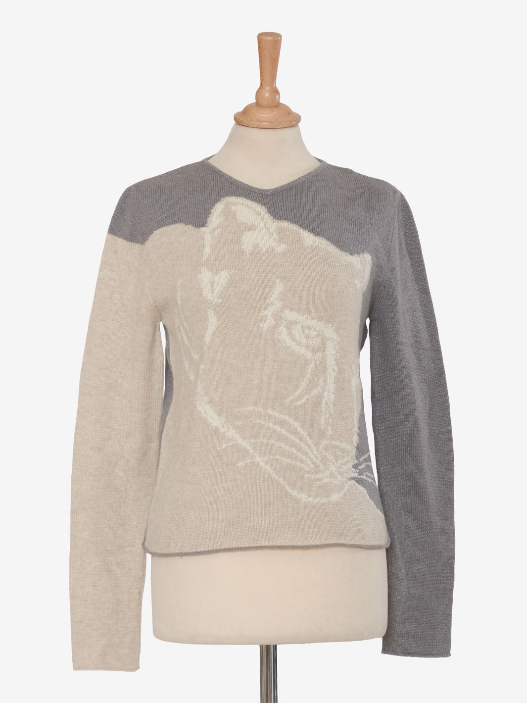 Krizia Panther Embroidery Sweater