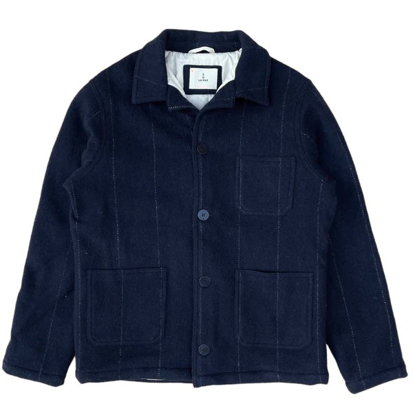 LA PAZ  Baptista Classic Worker Jackets Navy Stripes