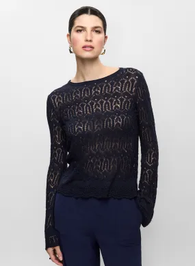 Lightweight Open-Knit Sweater