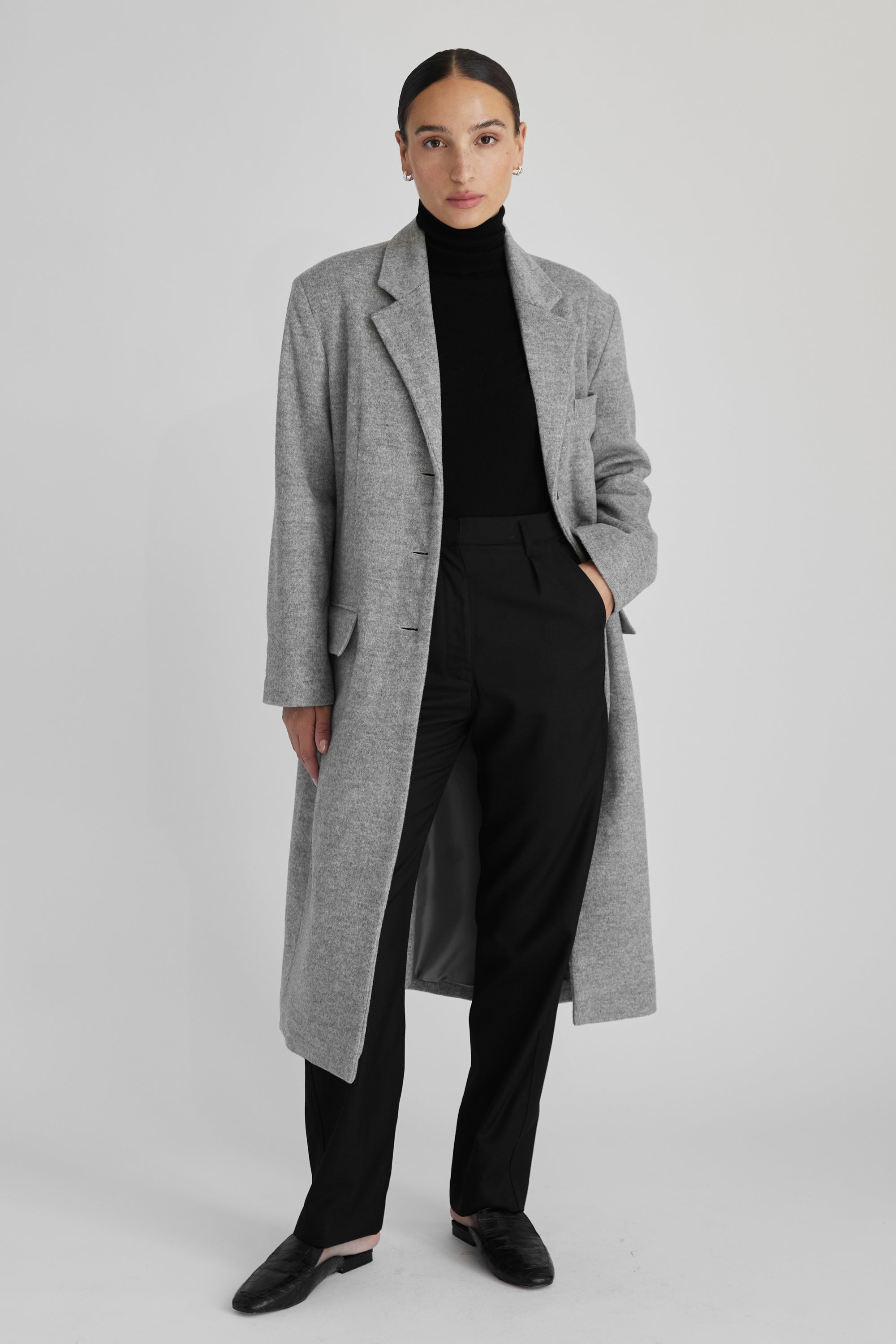 Long Wool Cashmere Coat