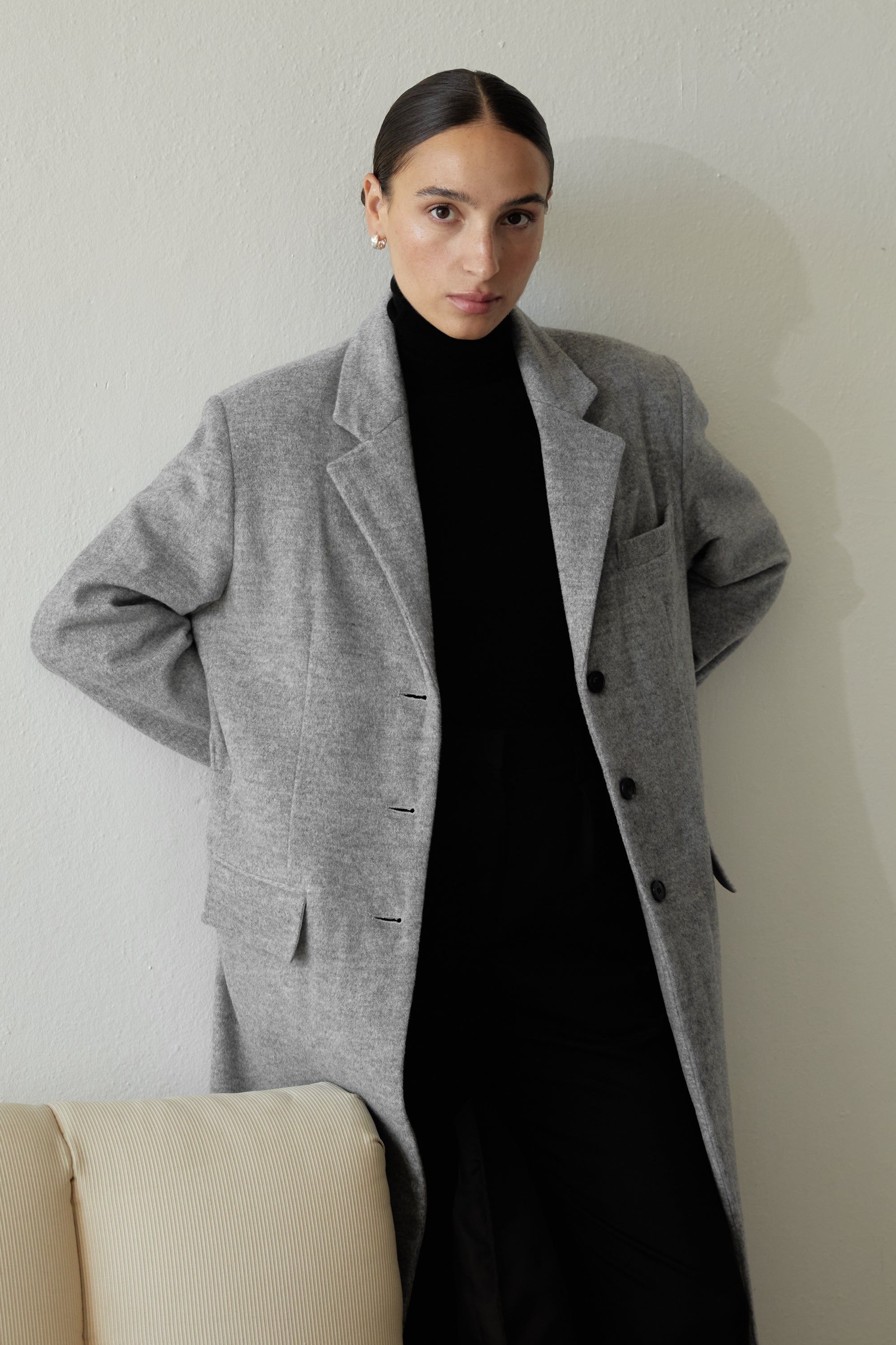 Long Wool Cashmere Coat