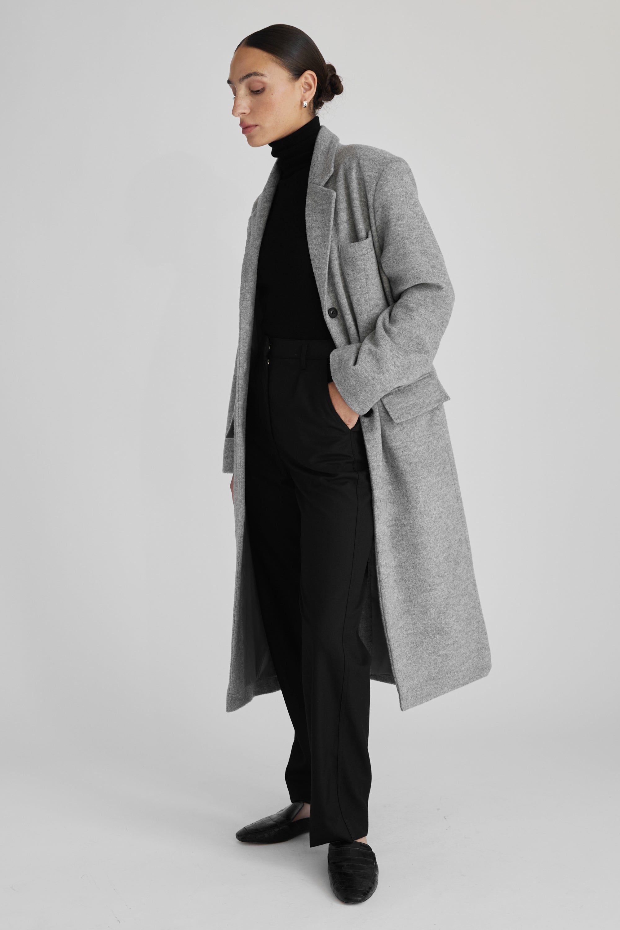 Long Wool Cashmere Coat