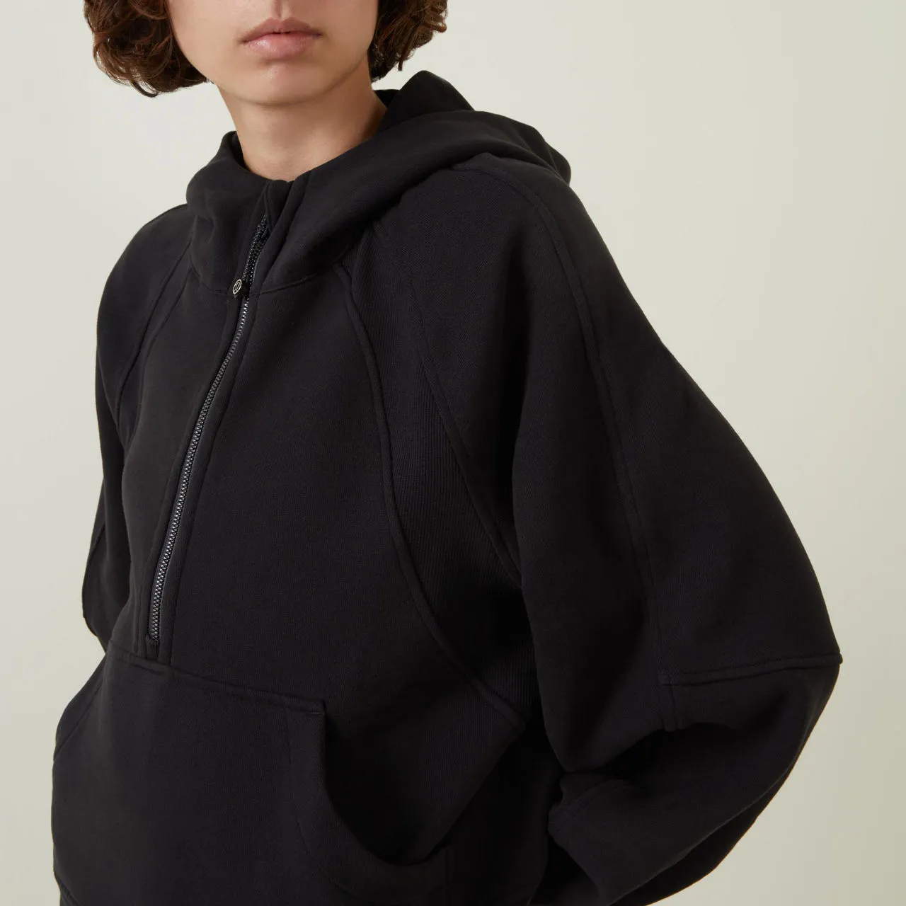 LULULEMON Scuba Oversized Half-Zip Hoodie - Black