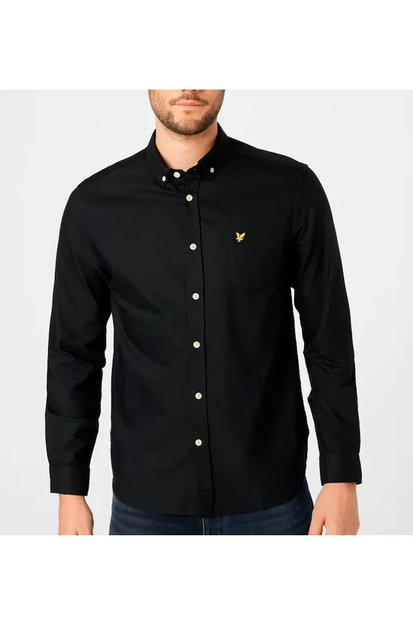 Lyle & Scott Oxford Shirt Regular Black