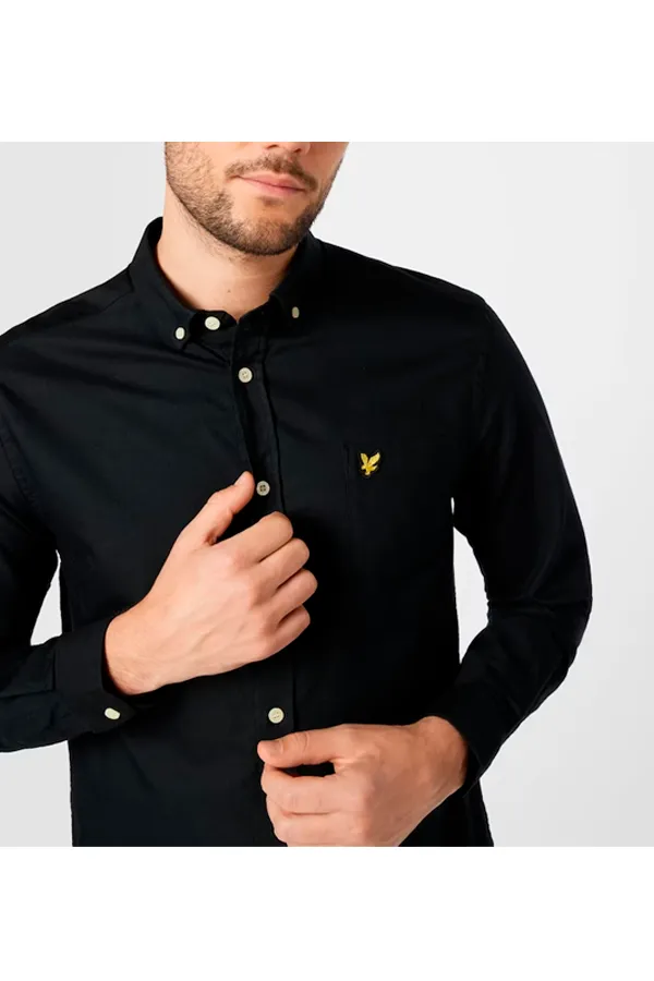 Lyle & Scott Oxford Shirt Regular Black