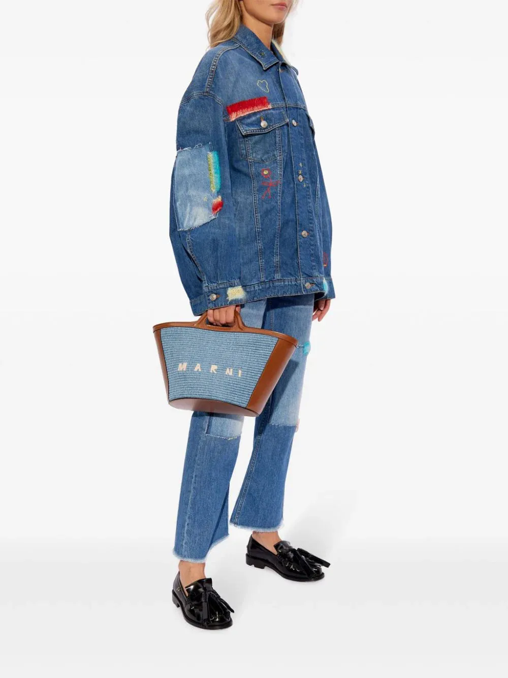 MARNI - Patchwork Denim Jacket