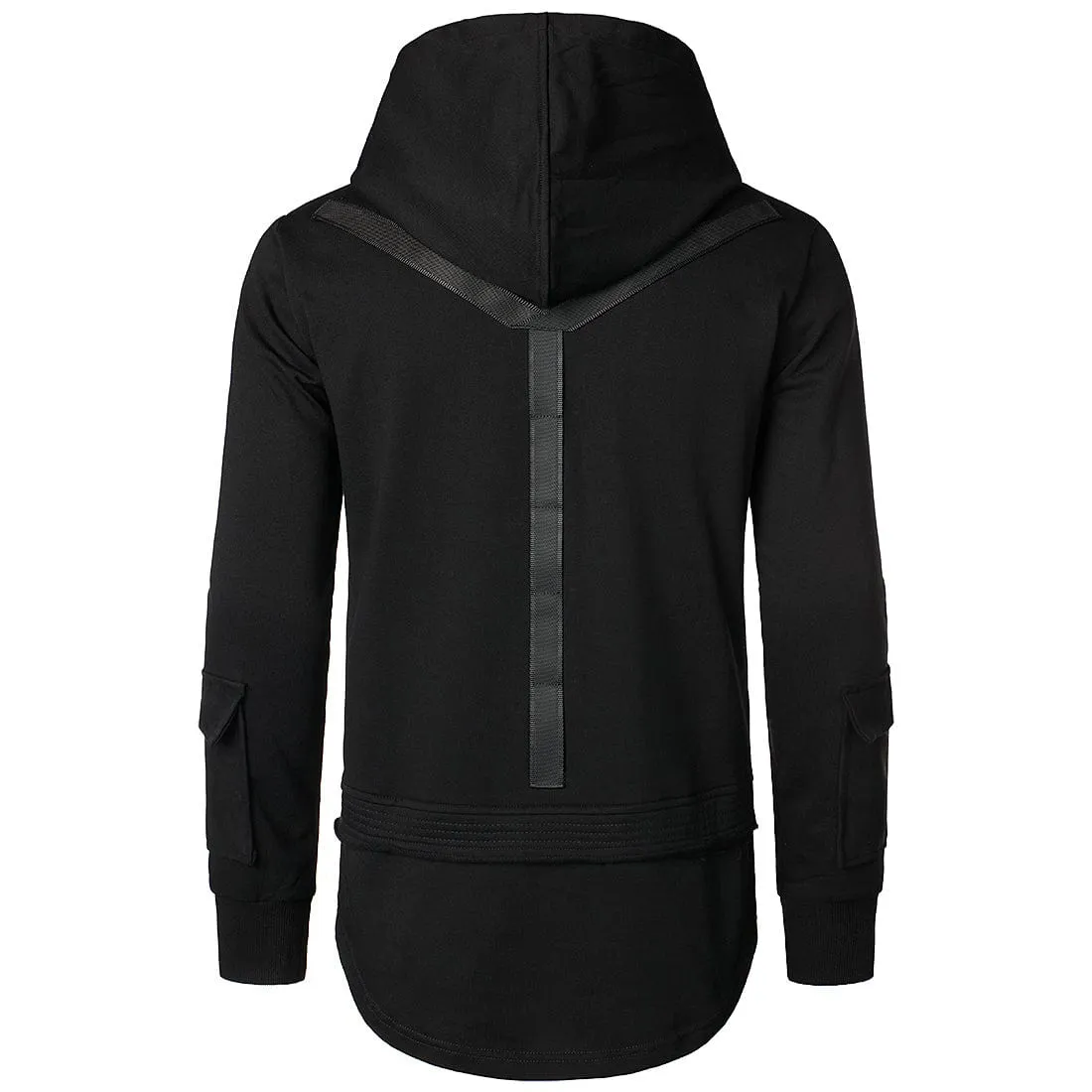 Men's Punk Multi-pocket Splice Hoodies