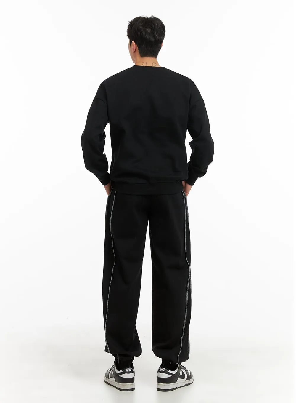 Men's Stitched Detail Jogger Pants IA402