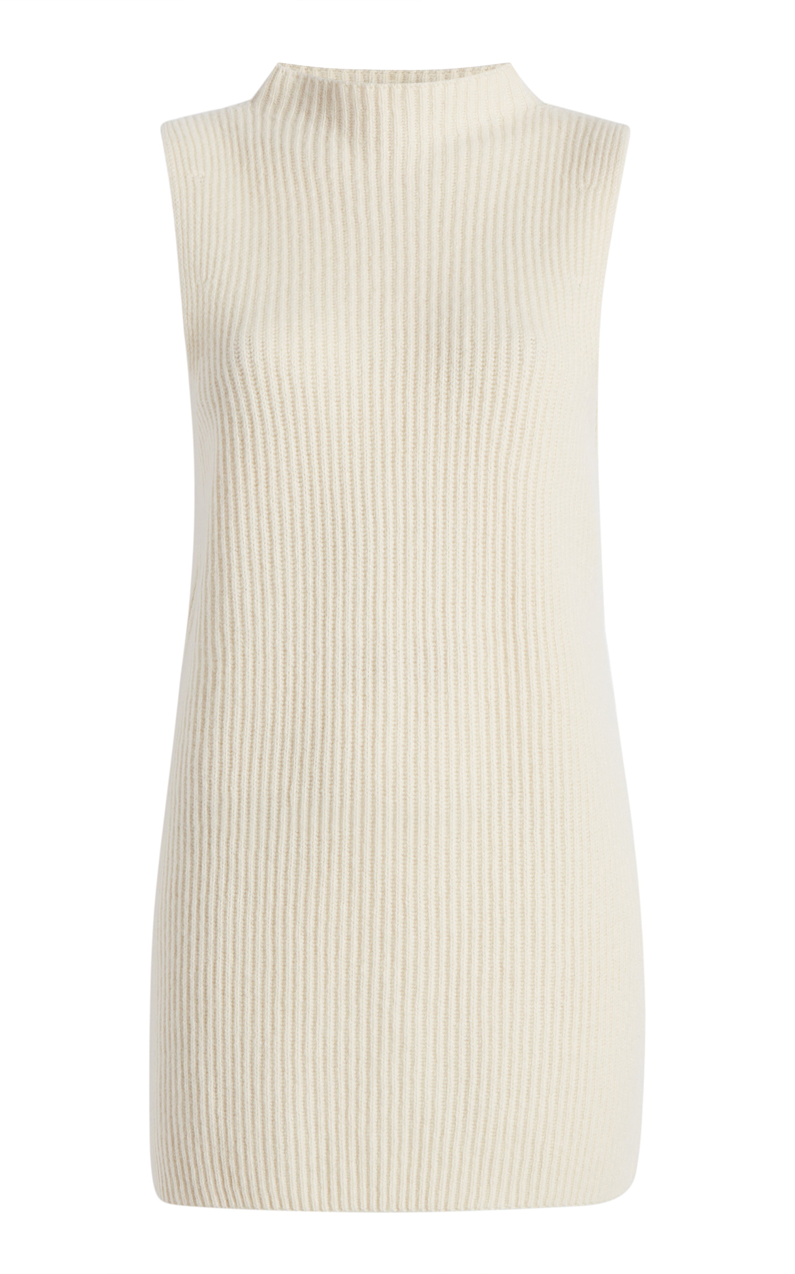 Mock Neck Sleeveless Sweater