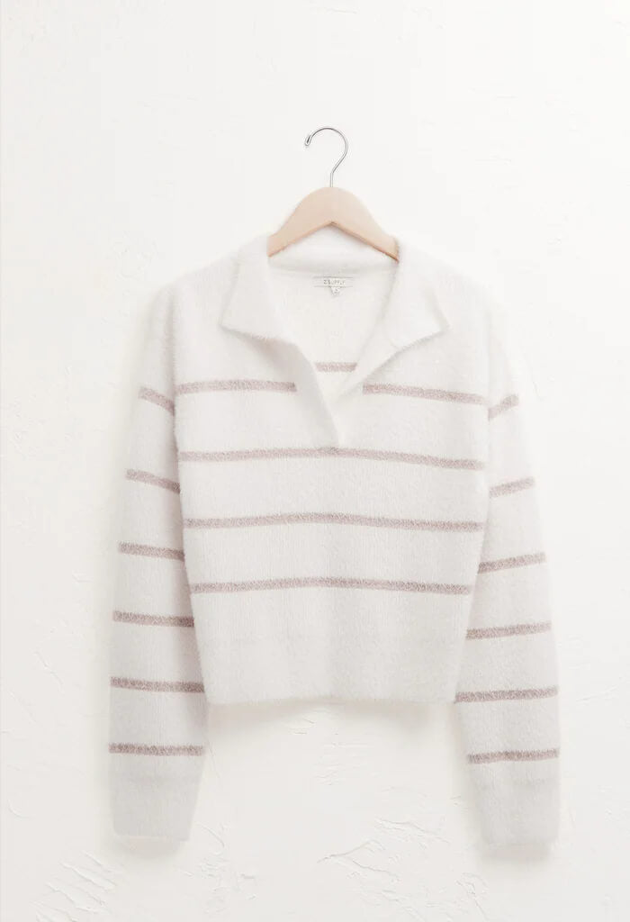 Monique Stripe Sweater-Sandstone