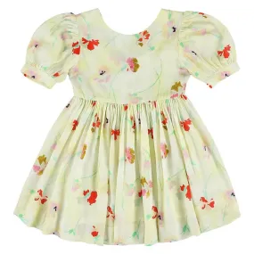 Morley Child Girl Ursula Dress Field Citrus Yellow Floral